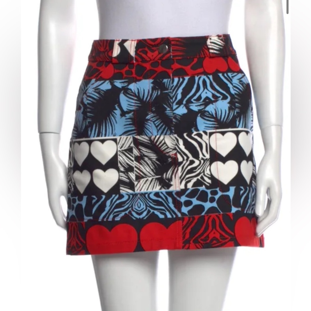 Hermes Patterned Mini Skirt
